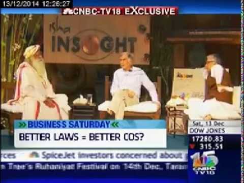 Ratan Tata and Sadhguru -- CNBC TV18- Business Saturday