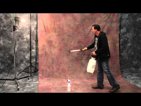 Quickly removing wrinkles from your Muslin Backdrops - Studio Photography Tutorial