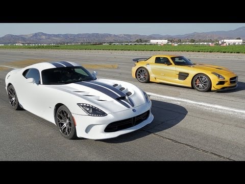 2013 SRT Viper vs 2014 Mercedes-Benz SLS AMG Black Series! - Head 2 Head Ep. 36