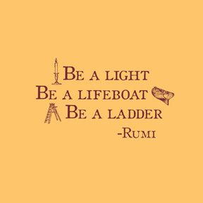 Be A Light Rumi T-Shirt