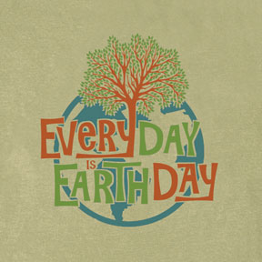 Everyday Is Earth Day Organic Clay-Dyed T-Shirt