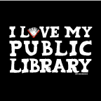 I Love My Public Library Womens Organic T-Shirt