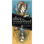 Alice In Wonderland 8 Note Card Set