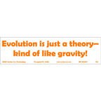 Evolution Just Theory Bumper Sticker