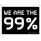 We Are The 99 Percent Sign