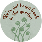 Back To The Garden Button