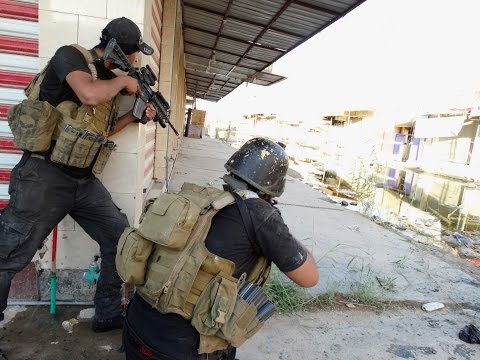 Iraq War - Iraqi Special Forces In Heavy Combat Action Against ISIS