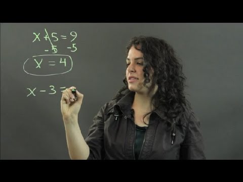 How to Solve Algebra Equations Using Inverse Operations : Measurements & Other Math Calculations