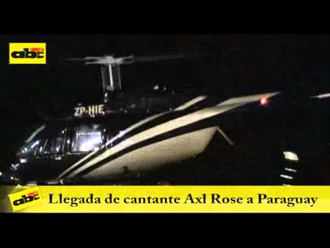 Axl Rose Arrives Paraguay