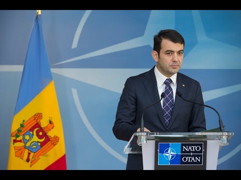 NATO Secretary General with Prime Minister of Moldova, 16 MAR 2015