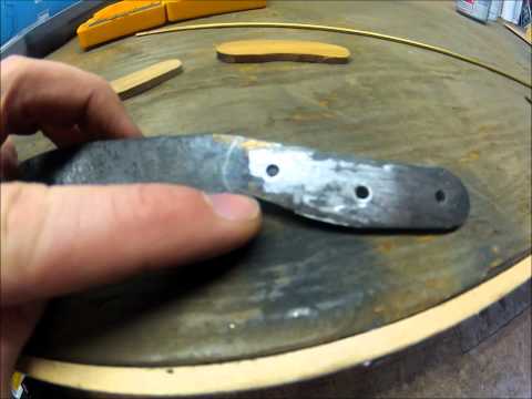 how to make a knife from a file - step by step