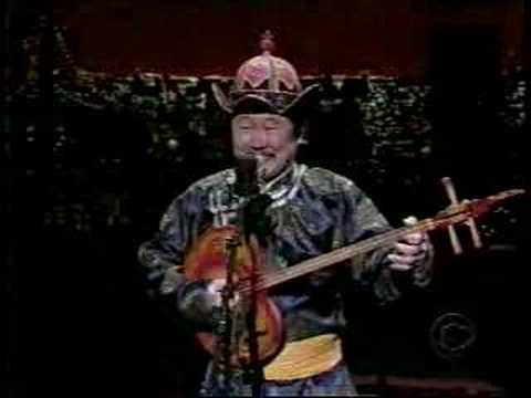 Kongar-ol Ondar on David Letterman's Late Show