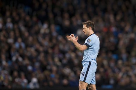 Manchester City's Frank Lampard is seen during the English Premier League