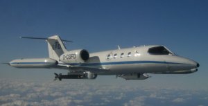 A Learjet 35A.