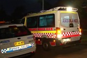 Ambulance leaves southern Sydney home on Monday night.