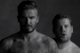 David Beckham and James Corden in their spoof advertisement for "D&J Briefs".