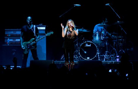 Avril Lavigne perfoms during the 2011 Y100 Jingle Ball at the Bank Atlantic Center Sunrise, Florida - December 10, 2011