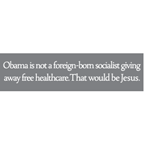 Obama Jesus Bumper Sticker