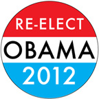 Re Elect Obama Button