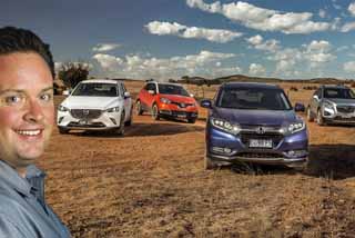 Holden Trax v Honda HR-V v Mazda CX-3 v Renault Captur (Thumbnail)