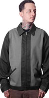 Black Houndstooth Panel Jacket by Steady Clothing Classics - SALE sz S & 2X only