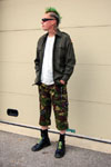 3/4 Pants (Long Short) by Tiger Of London- GREEN CAMO (Cotton Blend)