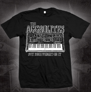 Aggrolites- Put Your Weight On It on a black shirt