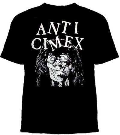 Anti Cimex- Corpse Head on a black shirt