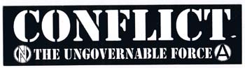 Conflict- Ungovernable Force sticker (st777)