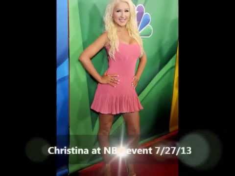 Christina Aguilera Shows Off Major Weight Loss at The Voice Event (7/27/13)