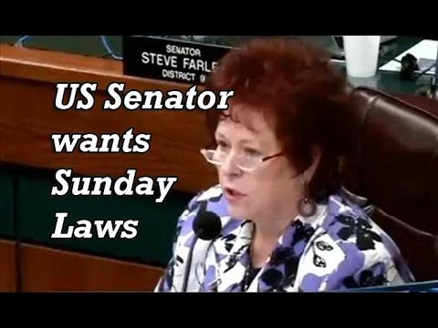 US Senator - Mandate Church Attendance - Sunday Laws