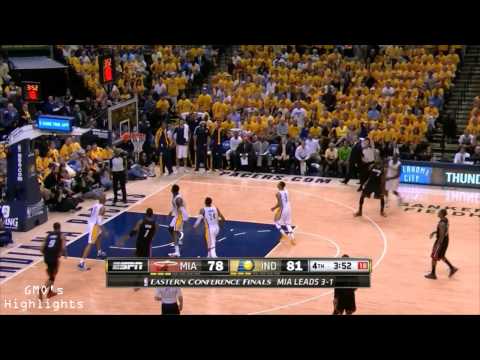 Heat vs Pacers: Game 5 Highlights - EPIC Game Paul George Goes Crazy