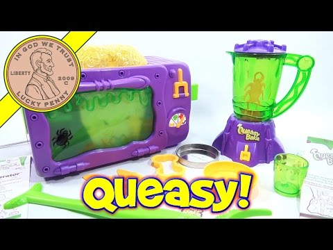 2002 Queasy Bake Oven & Mixerator - Dip 'N Drool Dog Bones & Larva Licious Cocoon Cookies