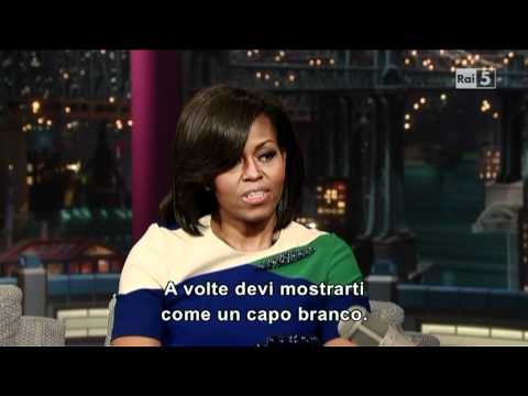 Michelle Obama al David Letterman (part 1)