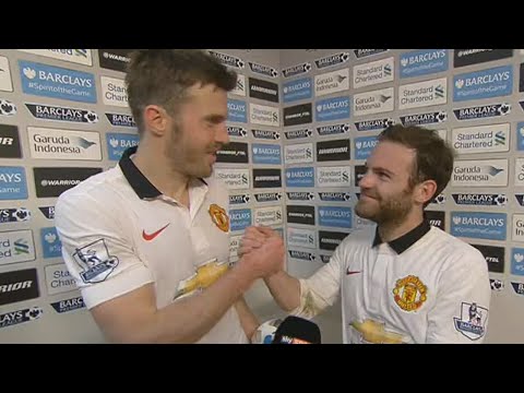 Liverpool vs Manchester United 1 : 2 - Juan Mata & Michael Carrick post-match interview