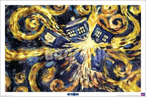 Dr Who- Exploding Tardis (Van Gogh Style) poster