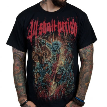 All Shall Perish- Chains on a black shirt