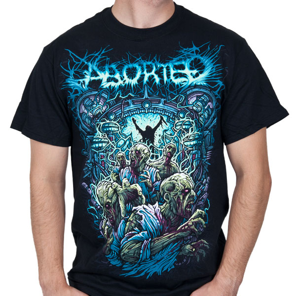 Aborted- Demon on a black shirt