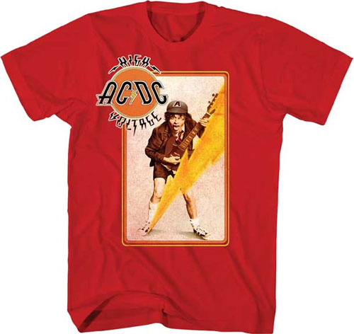 AC/DC- High Voltage on a red shirt