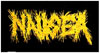 Nausea- Yellow Logo cloth patch (cp835)