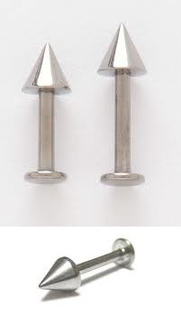 Surgical Grade Stainless Labret With Steel Cone Spike