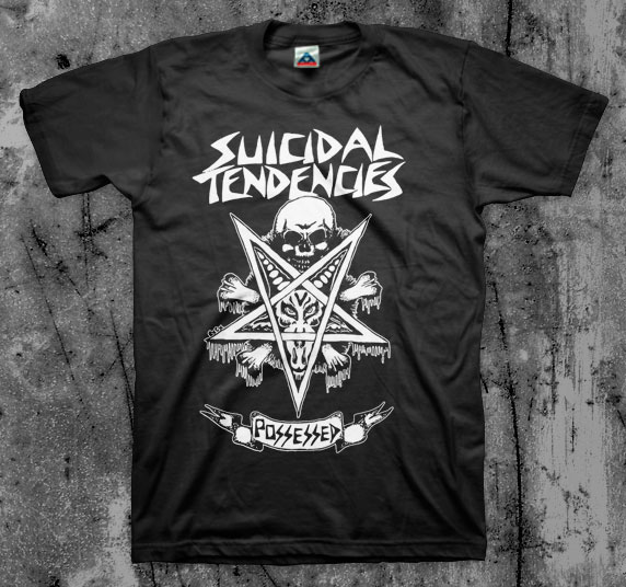 Suicidal Tendencies- Possessed on a black shirt