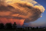 The Calbuco volcano erupts near Puerto Varas, Chile, Wednesday, April 22, 2015.