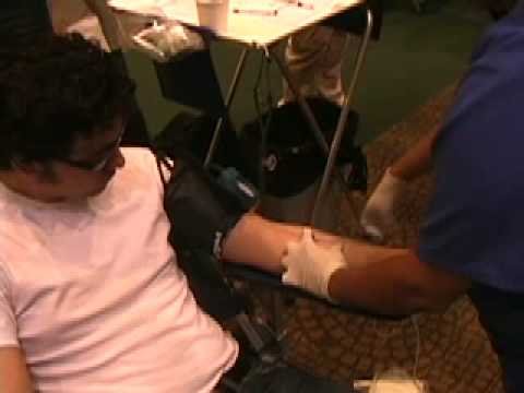 Giving blood at Sac State