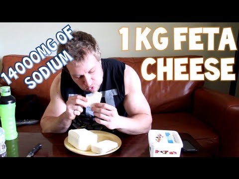 One Man. One Kilogram (2.2 lbs) of Feta Cheese | Furious Pete