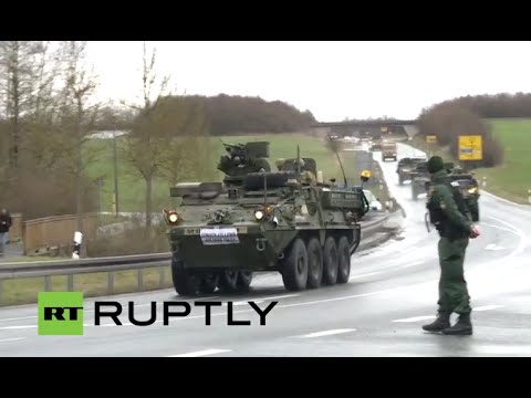 LIVE: US Army’s ‘Dragoon Ride’ arrives in Germany