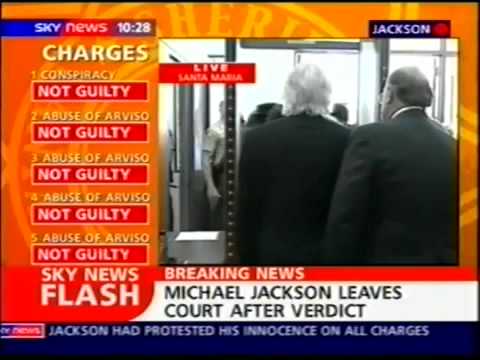 Michael Jackson 2005 Live Court Verdict