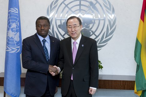 The Secretary-General meets H.E. Mr. Faure Essozimna Gnassingbé, President of Togo