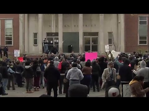 LIVE: Protesters rally outside police office in Baltimore over Freddie Gray’s death