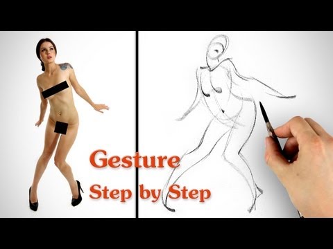 How to Draw Gesture - Step by Step